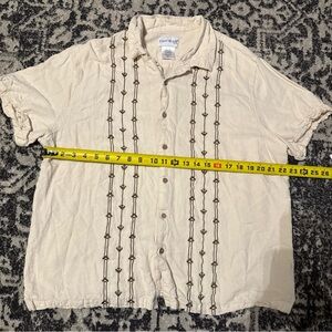 John Blair Men's Beige Button Down Shirt